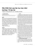 Điều khiển bám quỹ đạo tay máy robot hai khâu T-R đàn hồi