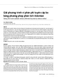 Giải phương trình vi phân phi tuyến cấp ba bằng phương pháp phân tích Adomian