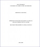 Doctor of Philosophy in Animal sciences: Improved utilisation of bauhinia acuminata for goat production in Lao PDR