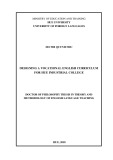 Doctor of Philosophy thesis in Theory and methodology of English language teaching: Designing a vocational English curriculum for Hue industrial college