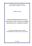 Doctor of Philosophy thesis in Theory and methodology of English language teaching: The relationship between multiple intelligences and vocabulary learning strategies of EFL University students