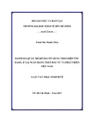 Luận văn Thạc sĩ Kinh tế: Đánh giá quản trị rủi ro tín dụng theo Hiệp ước Basel II tại ngân hàng TMCP Đầu tư và Phát triển Việt Nam