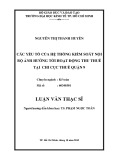 Luận văn Thạc sĩ Kinh tế: Các yếu tố của hệ thống kiểm soát nội bộ ảnh hưởng tới hoạt động thu thuế tại Chi cục Thuế quận 9