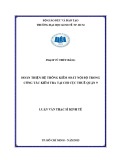 Luận văn Thạc sĩ Kinh tế: Hoàn thiện hệ thống kiểm soát nội bộ trong công tác kiểm tra tại Chi cục Thuế quận 9