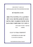 Luận văn Thạc sĩ Kinh tế: Hiệu ứng ngưỡng của lạm phát đến tăng trưởng kinh tế - Bằng chứng thực nghiệm của 10 nước đang phát triển khu vực châu Á