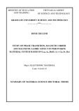 Summary Of Material Science Doctoral Thesis: Study of phase transition, magnetic order and magnetocaloric effect in perovskite material systems based on La0,7A0,3MnO3 (A = Ca, Sr, Ba)