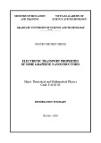 Summary of Mathematical Physics Doctoral Thesis: Electrical transport properties of some graphene nanostructures