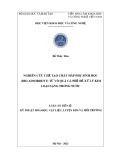 Luận án Tiến sĩ Kỹ thuật hoá học: Nghiên cứu chế tạo chất hấp phụ sinh học (bio-adsorbent) từ vỏ quả cà phê để xử lý kim loại nặng trong nước