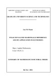 Summary Of Mathematics Doctoral Thesis: Weak set-valued martingale difference and its application in economics