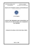 Summary of Doctoral Thesis in Material science: Study of the thermodynamic parameters and cumulants of some materials by anharmonic xafs method