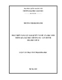 Luận văn Thạc sĩ Sư phạm Hóa học: Phát triển năng lực giải quyết vấn đề của học sinh thông qua dạy học chương Oxi – Lưu huỳnh Hóa học lớp 10