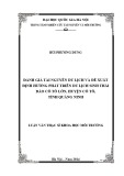 Luận văn Thạc sĩ Khoa học môi trường: Đánh giá tài nguyên du lịch và đề xuất định hướng phát triển du lịch sinh thái đảo Cô Tô lớn, huyện Cô Tô, tỉnh Quảng Ninh