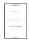 Luận văn Thạc sĩ Tâm lý học: Đánh giá độ hiệu lực của Bảng kiểm hành vi trẻ em Achenbach – phiên bản Việt (CBCL-V) trên nhóm bệnh nhân