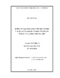 Luận án Tiến sĩ Văn hóa học: Biến đổi văn hóa sinh kế của cư dân tại Quần thể danh thắng Tràng An trước tác động của du lịch