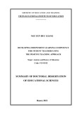 Summary of Doctoral Thesis on Educational Sciences: Developing Independent learning competency for pedagogical university students following active teaching approach