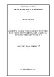 Luận văn Thạc sĩ Kinh tế: Ảnh hưởng của đầu tư công lên đầu tư tư nhân - Bằng chứng thực nghiệm tại một số quốc gia đang phát triển khu vực Châu Á