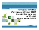 Bài giảng Hướng dẫn triển khai phương pháp giáo dục STEM trong trường trung học tại TP.HCM từ năm học 2017-2018