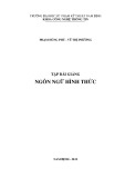 Bài giảng Ngôn ngữ hình thức: Phần 1 - ĐH Sư phạm kỹ thuật Nam Định