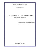 Giáo trình Tài nguyên khoáng sản - ĐH Nông nghiệp I