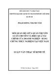 Luận văn Thạc sĩ Kinh tế: Mối quan hệ giữa quản trị vốn luân chuyển và hiệu quả tài chính của doanh nghiệp - Bằng chứng thực nghiệm tại Việt Nam