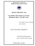 Luận văn Thạc sĩ Kinh tế: Các dòng vốn ngoại và tỷ giá hối đoái thực tại Việt Nam