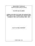 Luận văn Thạc sĩ Kinh tế: Chính sách tiền tệ ở một nền kinh tế mở, nhỏ với tỷ giá cố định - Bằng chứng thực nghiệm ở Việt Nam giai đoạn 2000 – 2015