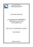 Tóm tắt Luận văn Thạc sĩ Quản lý kinh tế: Xây dựng quận Cẩm Lệ phát triển bền vững, văn minh, từng bước hiện đại