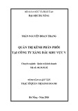 Tóm tắt Luận văn Thạc sĩ Quản trị kinh doanh: Quản trị kênh phân phối tại CT Xăng dầu khu vực V