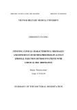 Summary of the doctoral dissertation: Studying clinical characteristics, MRI images and efficiency of methylprednisolon acetat epidural injection method in patients with cervical disc herniation