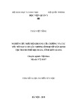 Tóm tắt Luận án Tiến sĩ Y học: Nghiên cứu mật độ khoáng của xương và các yếu tố nguy cơ gãy xương ở phụ nữ mãn kinh tại Thành phố Rạch Giá, tỉnh Kiên Giang