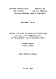 Ph.D. thesis summary: Study the role of bone scintigraphy and evaluate the results of treatment of osteosarcoma