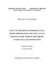 Summary of doctoral thesis: Study  of the pedicle superior gluteal artery perforator flaps with  vacuum asisted closure therapy for chronic ulcer sacral  reconstruction