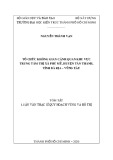 Tóm tắt Luận văn Thạc sĩ Quy hoạch vùng và đô thị: Tổ chức không gian cảnh quan khu vực trung tâm, thị xã Phú Mỹ, huyện Tân Thành, tỉnh Bà Rịa Vũng Tàu