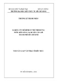 Tóm tắt Luận văn Thạc sĩ Kiến trúc: Nghiên cứu mô hình cư trú thích ứng nước biển dâng tại huyện Cần Giờ, thành phố Hồ Chí Minh