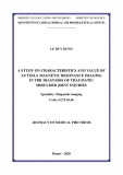 Abstract of Medical PhD thesis: A study on characteristics and value of 3.0 tesla magnetic resonance imaging in the diagnosis of traumatic shoulder joint injuries