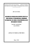 Abstract of Medical PhD thesis: Research on criculation support effects of veno arterial extracorporeal membrane oxygenation (VA-ECMO) in treatmenting acute myocarditis patients