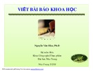 Bài giảng Viết bài báo khoa học – Nguyễn Văn Hòa