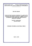 Summary of Medical Doctoral thesis: Study of the changes of serum Nt-probnp level and the association with low cardiac output syndrome after coronary artery bypass grafting surgery