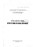 Giáo trình Ứng dụng SPSS để xử lý thông tin trong lâm nghiệp: Phần 1 - ĐH Lâm Nghiệp