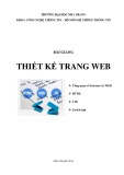 Bài giảng Thiết kế trang Web - ĐH Nha Trang