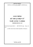 Giáo trình Kỹ thuật điện tử (Nghề: Kỹ thuật máy lạnh và điều hòa không khí) - CĐ Công nghiệp và Thương mại