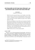 Một số đặc điểm của yếu tố Hán trong tiếng Nhật - qua cách nhìn đối chiếu với yếu tố Hán trong tiếng Việt