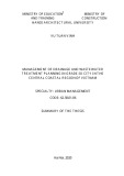 Summary of the thesis: Management of drainage and wastewater treatment planning in grade-III city in the central coastal region of Vietnam