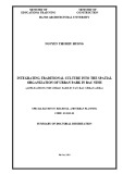 Summary of doctoral dissertation: Integrating traditional culture into the spatial organization of urban park in Bac Ninh (applications for urban park in Tay Bac urban area)