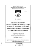 Luận văn Thạc sĩ Quản trị kinh doanh: Giải pháp phát triển thương mại điện tử thông qua việc nghiên cứu hành vi mua sản phẩm điện tử trực tuyến của sinh viên khu vực thành phố Hồ Chí Minh