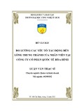 Luận văn Thạc sĩ Quản trị kinh doanh: Đo lường các yếu tố tác động đến lòng trung thành của nhân viên tại Công ty cổ phần Quốc tế Hòa Bình