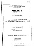 Luận văn Thạc sĩ Quản trị kinh doanh: Đào tạo nguồn nhân lực cho các ngân hàng thương mại tại TP.HCM