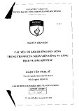 Luận văn Thạc sĩ Quản trị kinh doanh: Các yếu tố ảnh hưởng đến lòng trung thành của nhân viên Công ty cảng dịch vụ dầu khí PTSC