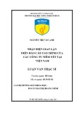 Luận văn Thạc sĩ Quản trị kinh doanh: Nhận diện gian lận trên báo cáo tài chính của các công ty niêm yết tại Việt Nam