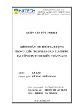 Luận văn Thạc sĩ Quản trị kinh doanh: Kiểm toán chi phí hoạt động trong kiểm toán báo cáo tài chính tại Công ty TNHH Kiểm toán Vaco